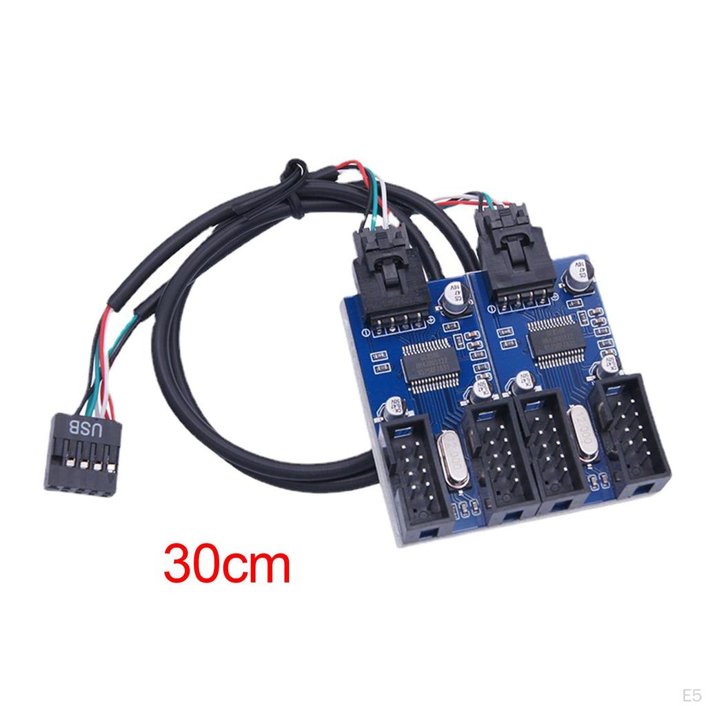 9 Pin USB Header Adapter Internal Hub Motherboard Splitter for RGB Lights