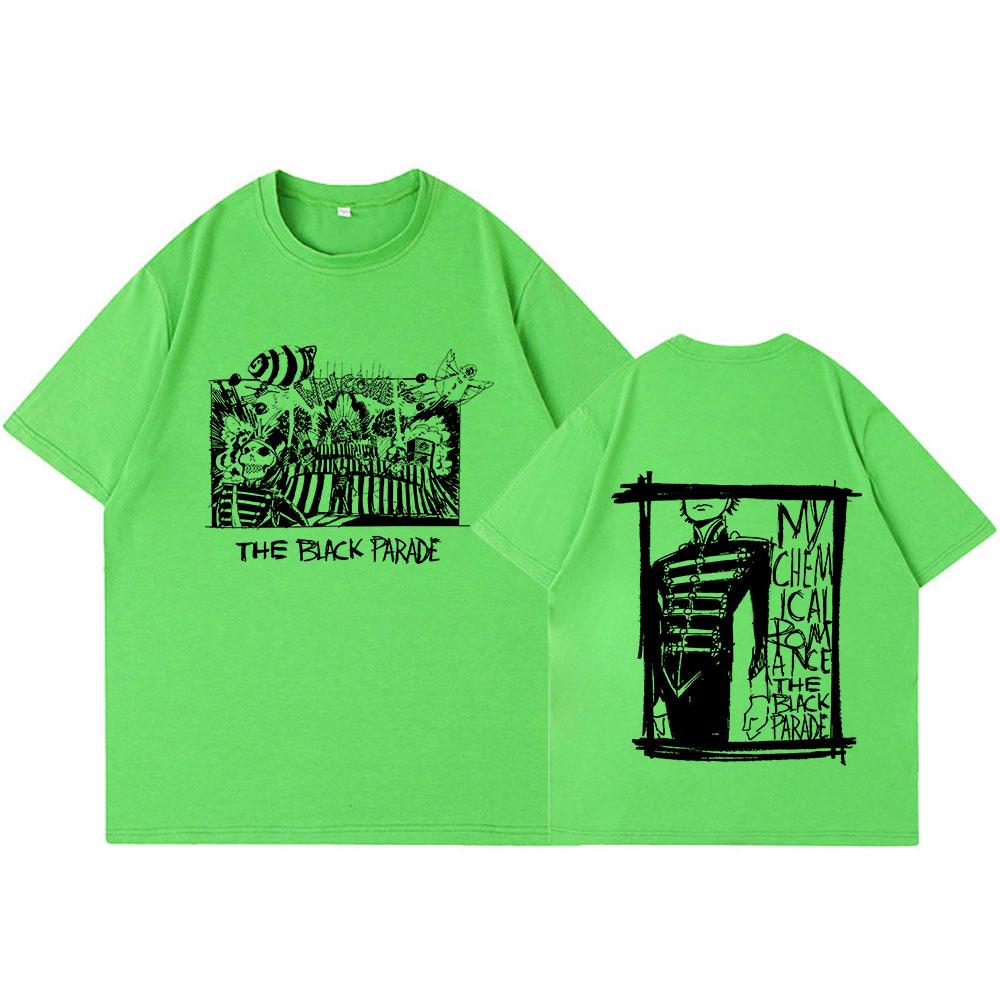 My Chemical Romance Mcr Dead T-Shirt Black Parade Punk Emo Rock Band Summer T Shirts Summer Fashion Top Oversized Tee Shirt
