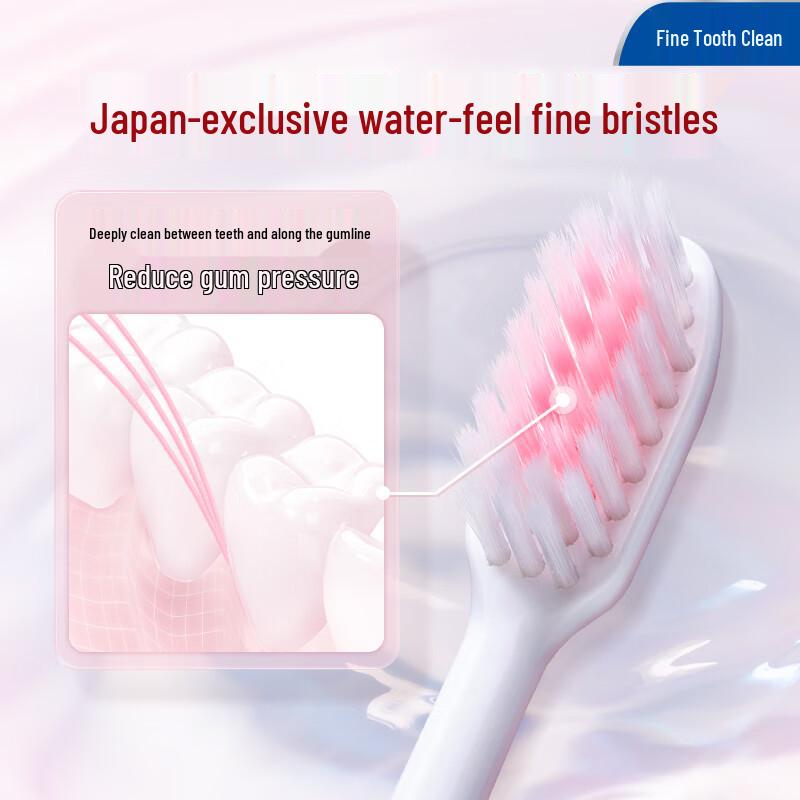 Lion Compact Toothbrush with 0.01mm Ultra-Fine Soft Bristles