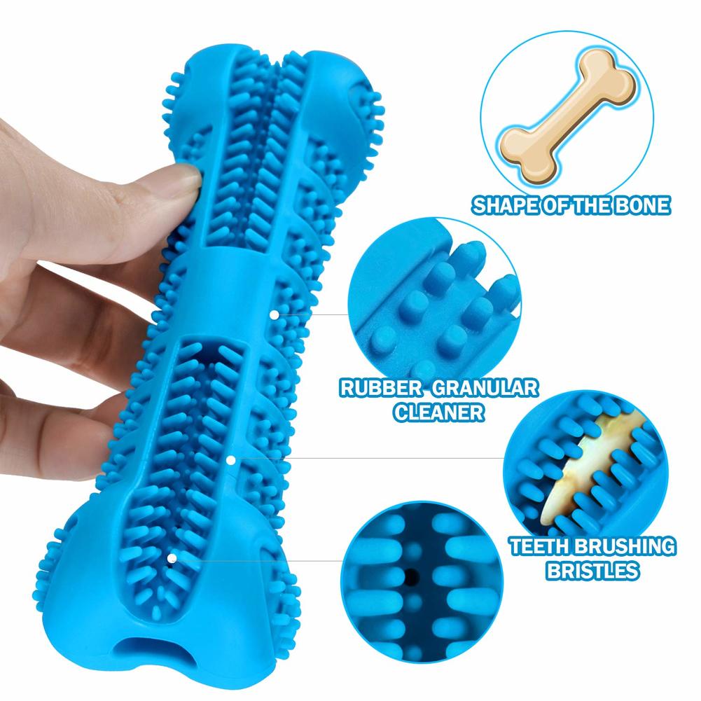 Soft Rubber Dog Toothbrushes Puppy Toys Dog Brush Stick 360 Degree Teeth Cleaning Toothpaste for Small Dogs Pet Toothbrush