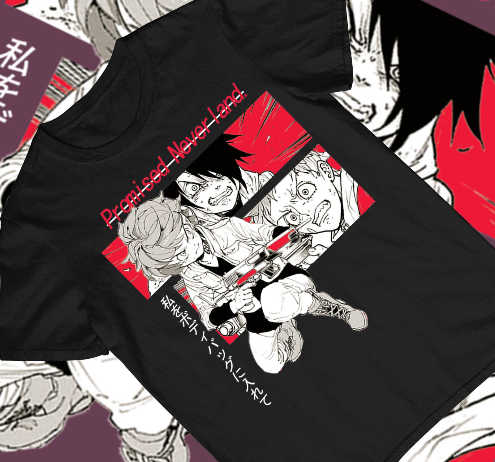 Promised Neverland New T-Shirt Mens Womens Tees Top,Anime,Emma, Ray,Norman,Yakusoku no Neverland 4XL