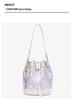 2026 Guangxi Zhuang Brocade Heritage Women's Large Capacity Soft Leather Bucket Tote