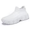 Men's and women's casual sports shoes, breathable and anti-slip, large-sized thick-soled running loafers for coupless men shoes
