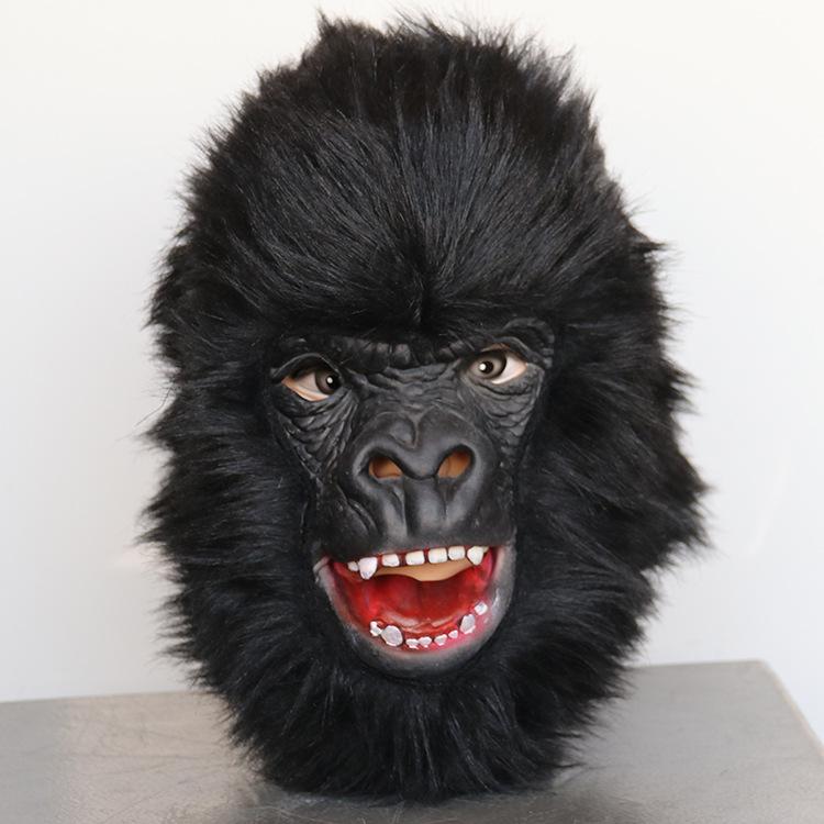 Gorilla Maske King Kong Schimpanse Cosplay Kostüm Affenmaske Tiere Latexmasken Horror Kopfbedeckung Maske für Erwachsene