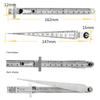 Stainless Steel Feeler Gauge Measuring Tool Gap Gauge Depth Ruler Tapered Ruler Taper Welding Gauge