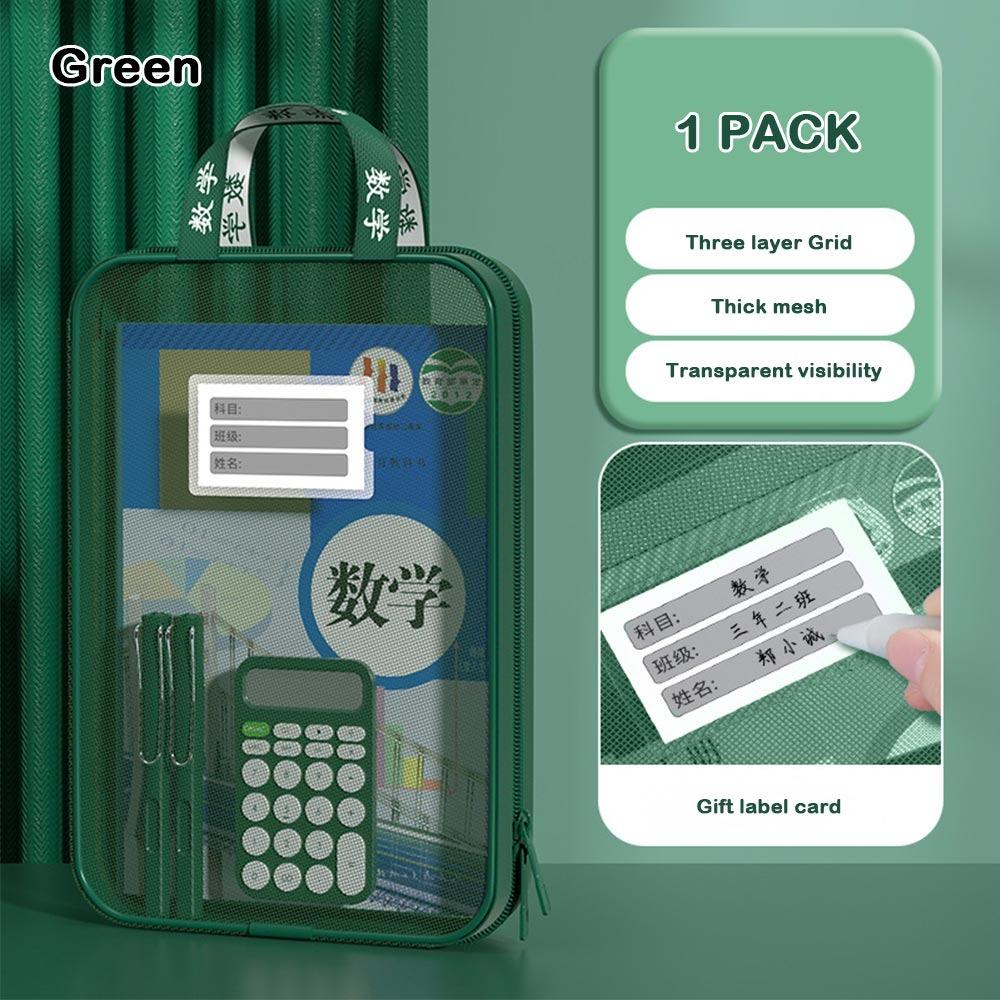 L-Shaped Storage Bag Large Capacity Stationary Bag New Carry Bag