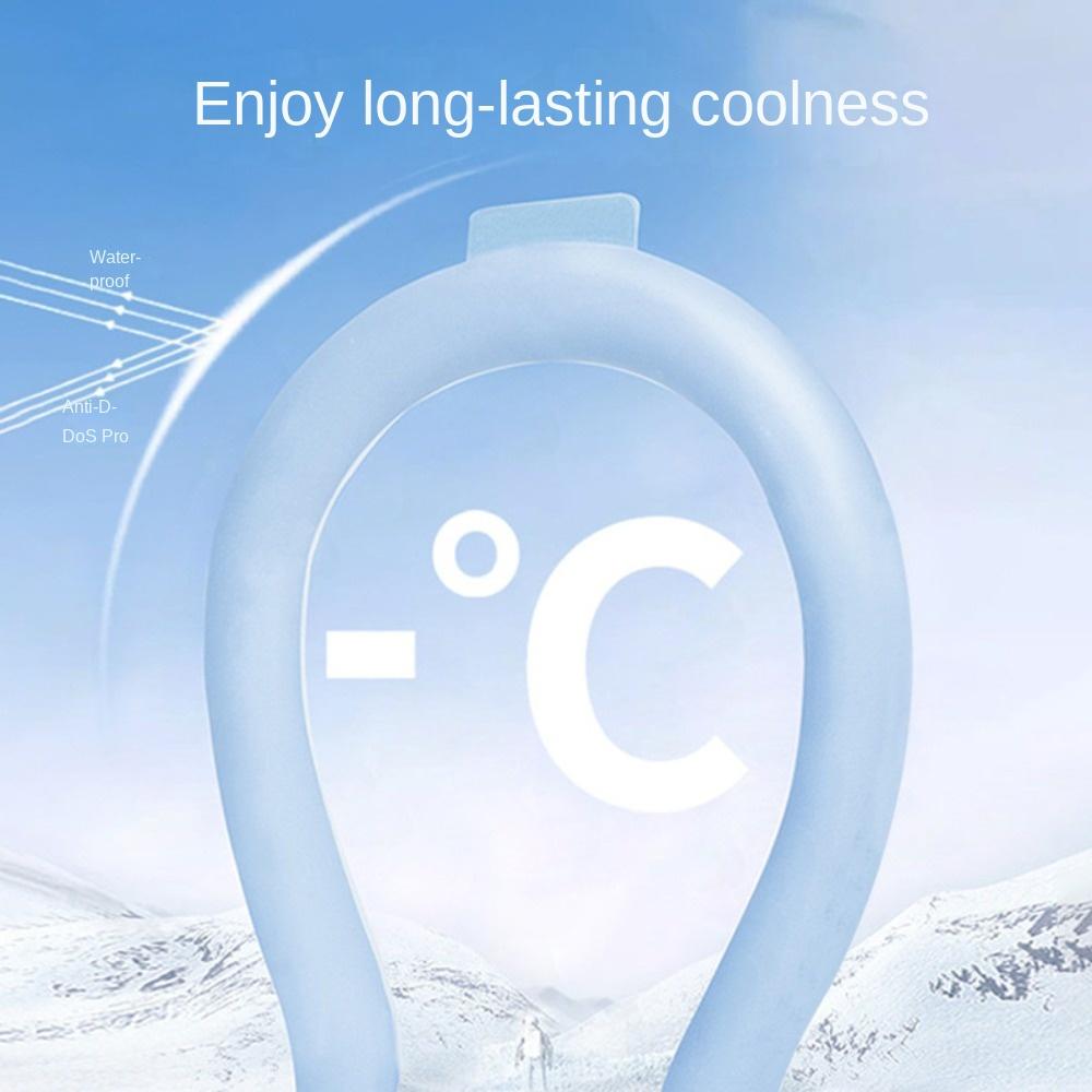 1/2Pcs Cool Tube Neck Cooling Ring Portable Summer Gadget Neck Cooler Collars Wearable Reusable Ice Cushion Pillow Sports