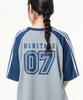 MOZMOZ Sporty Air Mesh Short Sleeve Jersey T-Shirt Navy