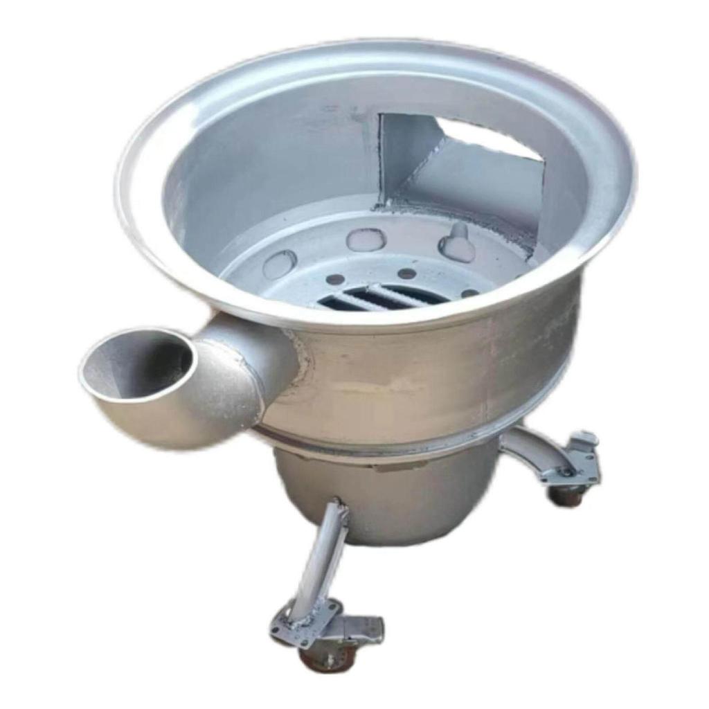 Multi-functional Steel Wheel Hub Firewood and Coal Stove for Rural Home Use