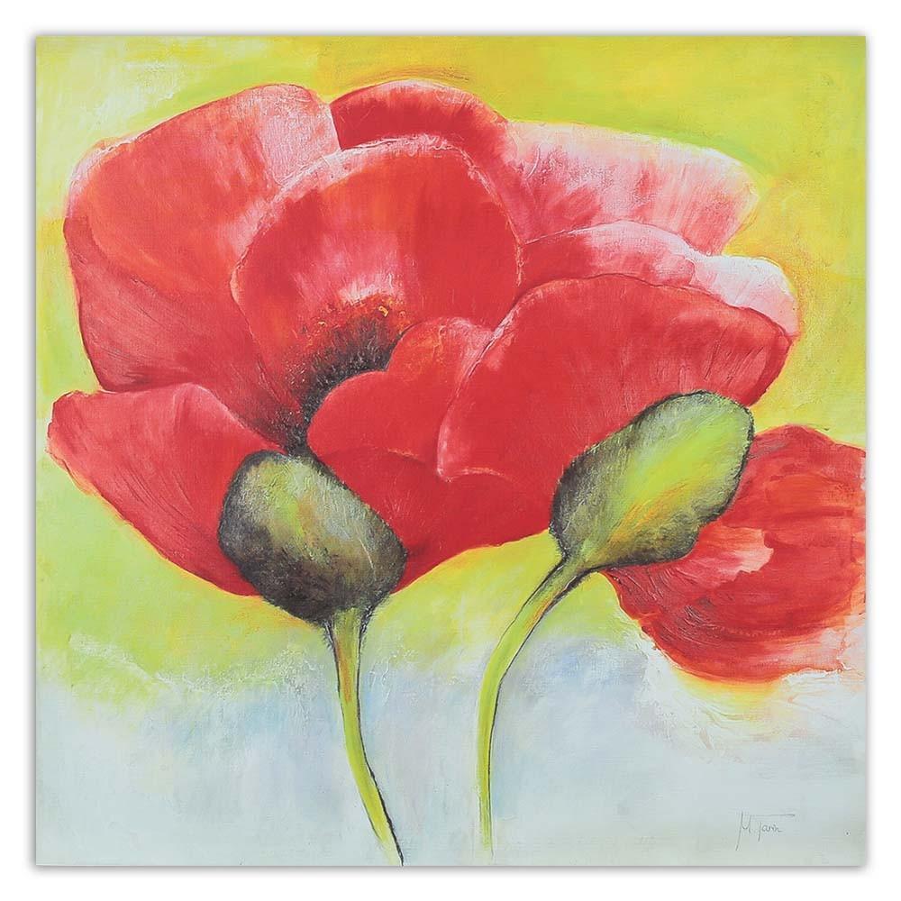Canvas Print Red Poppies Nature