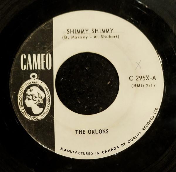 

7inch Record ORLONS Shimmy Shimmy C295X Cameo 1964 Canada SoulFunk Used