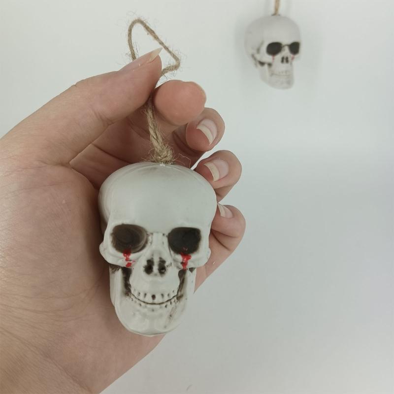 Dripping Skeleton Ornament With Halloween Ornament For Dining Room Porch Theme