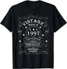 28. Geburtstag T-Shirt 1997 Geburtstagsgeschenke für Unisex Damen T-Shirt Individuell Bedruckte Grafik-T-Shirts Vintage Unisex Kleidung Oberteile