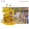 Anime One Piece Figure Luffy Thousand Sunny Going Merry Boat Pirate Ship Figurine Toys Action Figures Shanks Diy Assembly Model