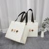 12/30pcs Cute Bear Non Woven Gift Bags Kids Clothing Shopping Bags Reusable Tote Bags for Toy Candy Birthday Party Gifts