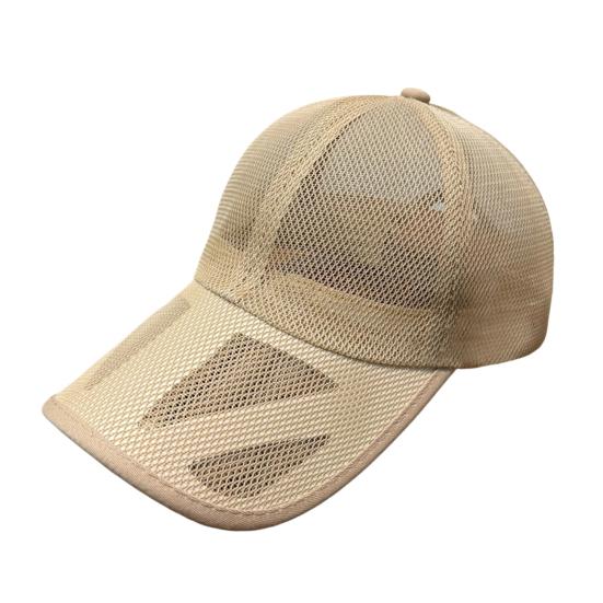 Men Baseball Cap, Adjustable Elastic Buckle Baseball Hat, Breathable Mesh Sweat-Wicking Sun Protection Hat for Outdoor Activities