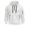 Men's  Autumn and Winter Thin Velvet Sweater Casual Loose Dropped Shoulder Hooded Sweatshirt  Loose Pullover Fashion Sweatshirt