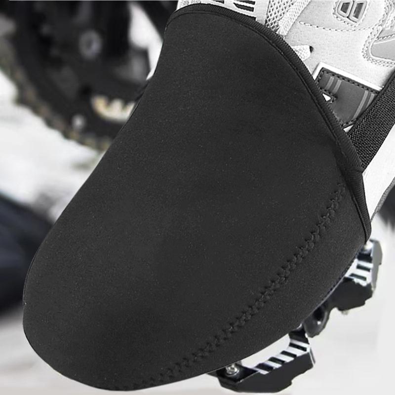 1 para ochraniaczy na palce butów rowerowych Wodoodporne osłony na buty Ocieplacz na palce do jazdy na rowerze Zimowe ochraniacze na buty Wiatroszczelny ocieplacz na palce