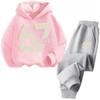 67 Šik dětské mikiny Set 3-12 let Korejský Streetwear Blokový teplákový komplet Módní Pohodlná dětská mikina 2dílné sety Tepláková souprava