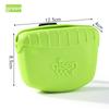 Silicone Dog Treat Pouch with Magnetic Closure, Portable Pet Snack Bag for Training, Walking & Travel