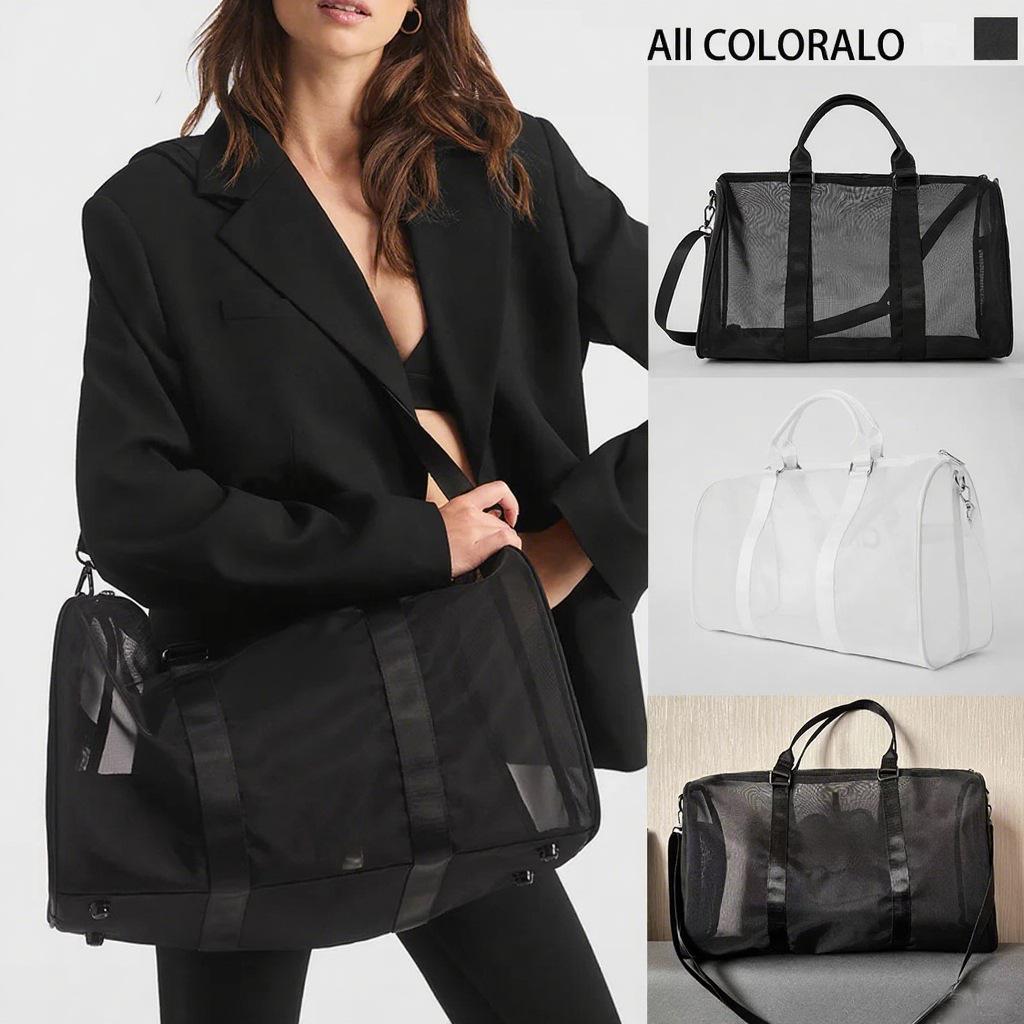 Transparente Netz-Reisetasche für Damen, Schulter-Crossbody-Tasche mit großem Fassungsvermögen, Aufbewahrungstasche für Yoga-Fitness-Sport, Handtasche