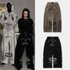 Badblood BCAC Women's Loose Fit Vintage Washed Joggers - Wide Leg Trendy Sweatpants