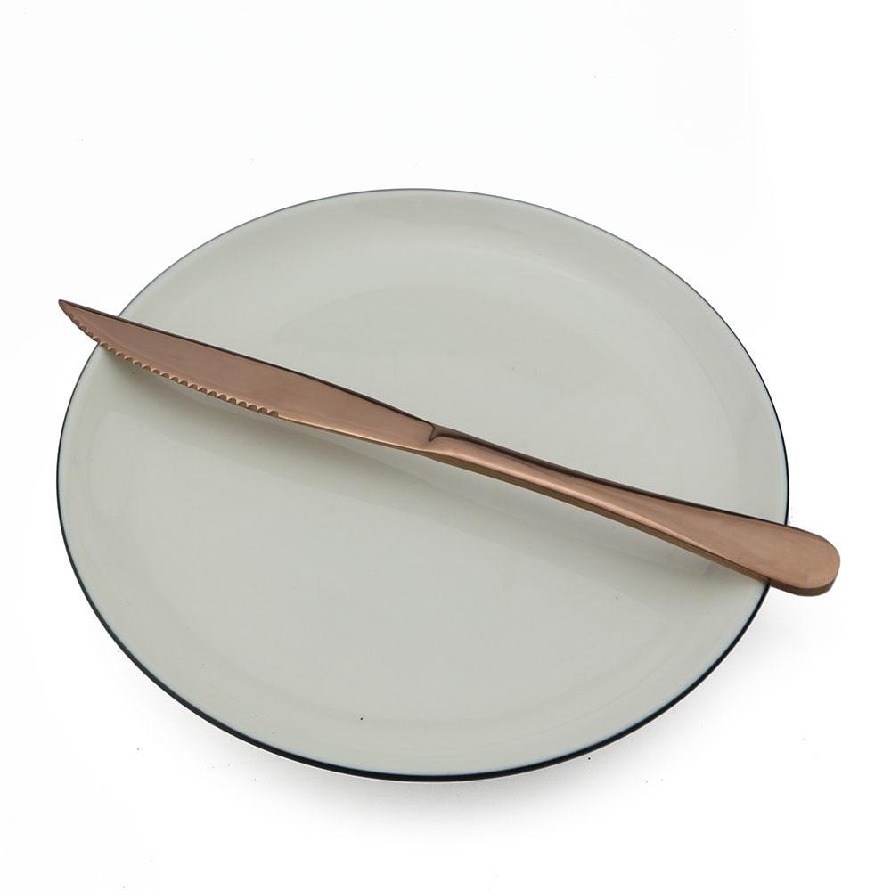 1-Pieces Color Steak Knife Rainbow Dinnerware Set Stainless Steel Flatware Knife Set Tableware Cutlery Dinner Knives Set