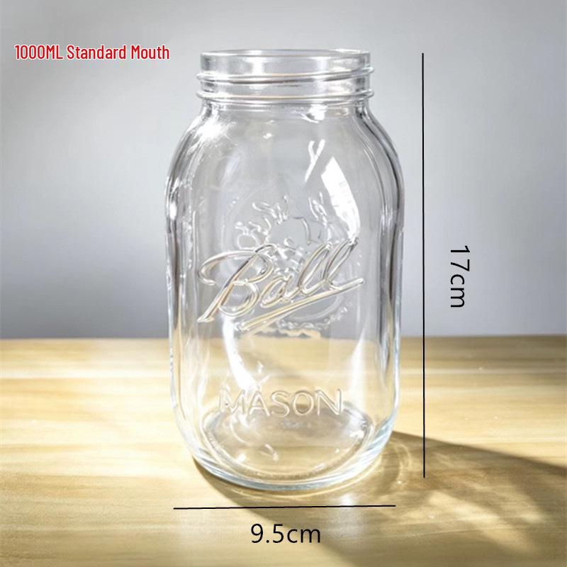 Seed Sprouting Glass Mason Jar with Stainless Steel Lid and Stand
