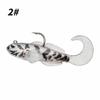 Barbless Single Hook Soft Fishing , Fish Tail Imitation for Bass & Fishing