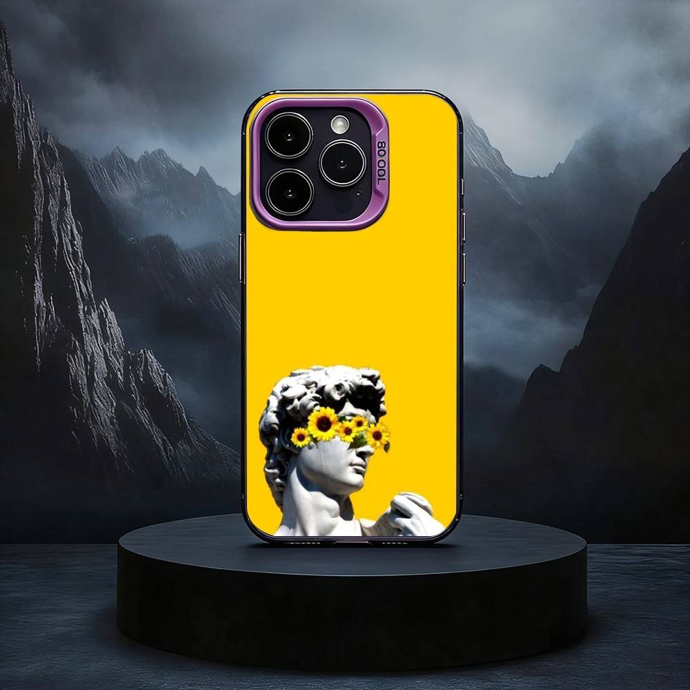 

D-David-ID A-Art-RT Phone Case For iPhone17,16,15,14,13,12,11 Plus,Pro Max Black Candy silver phone case iPhone12
