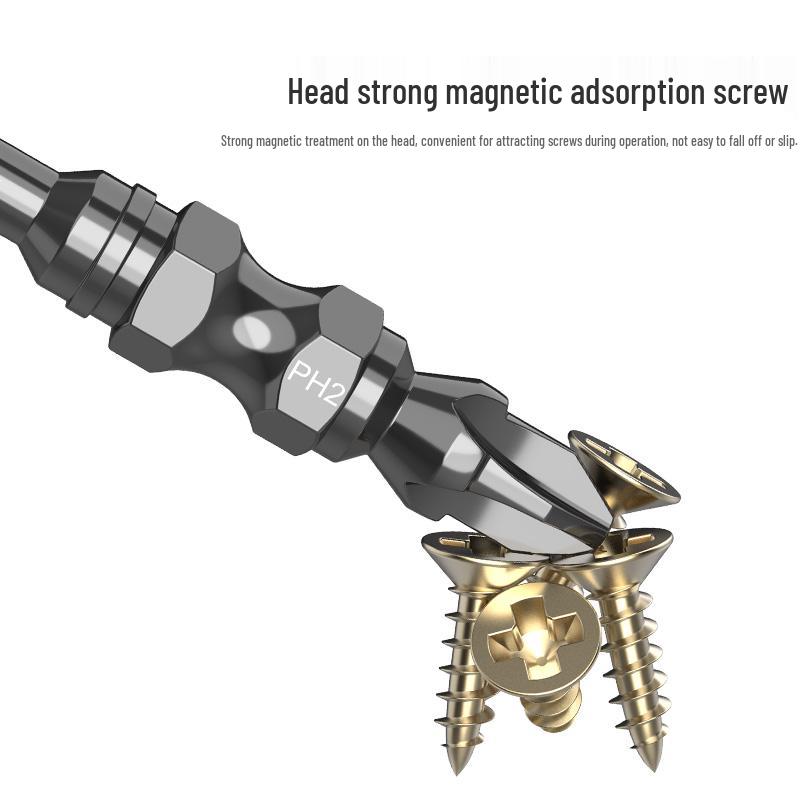 Double-Ended Magnetic Cross & Flathead Electric Screwdriver Bit Set