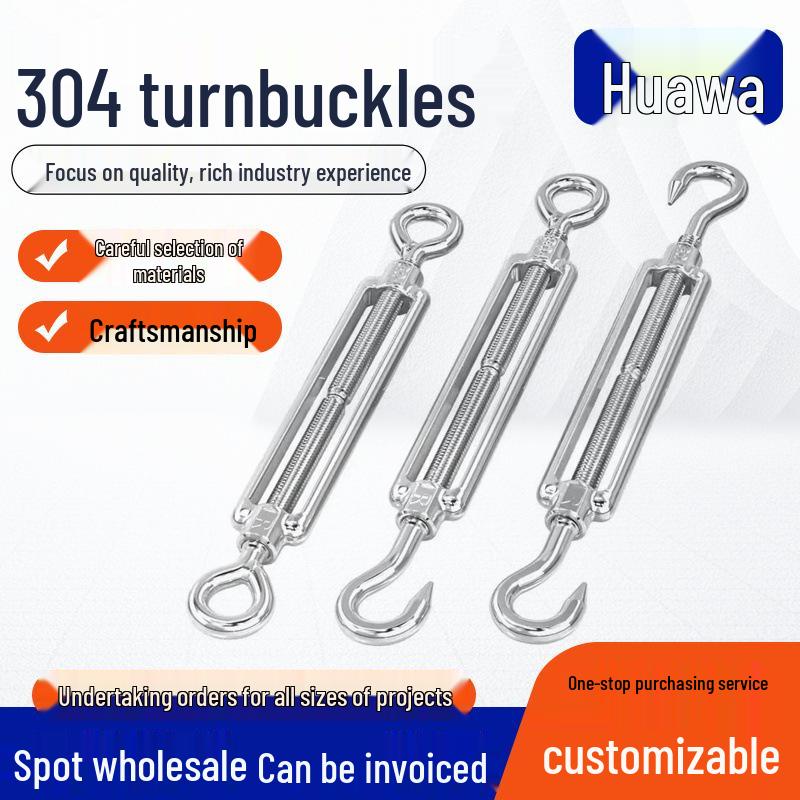 Stainless Steel Eye Bolt Turnbuckle M3-M24 (304/316), Open Body, Large Stock