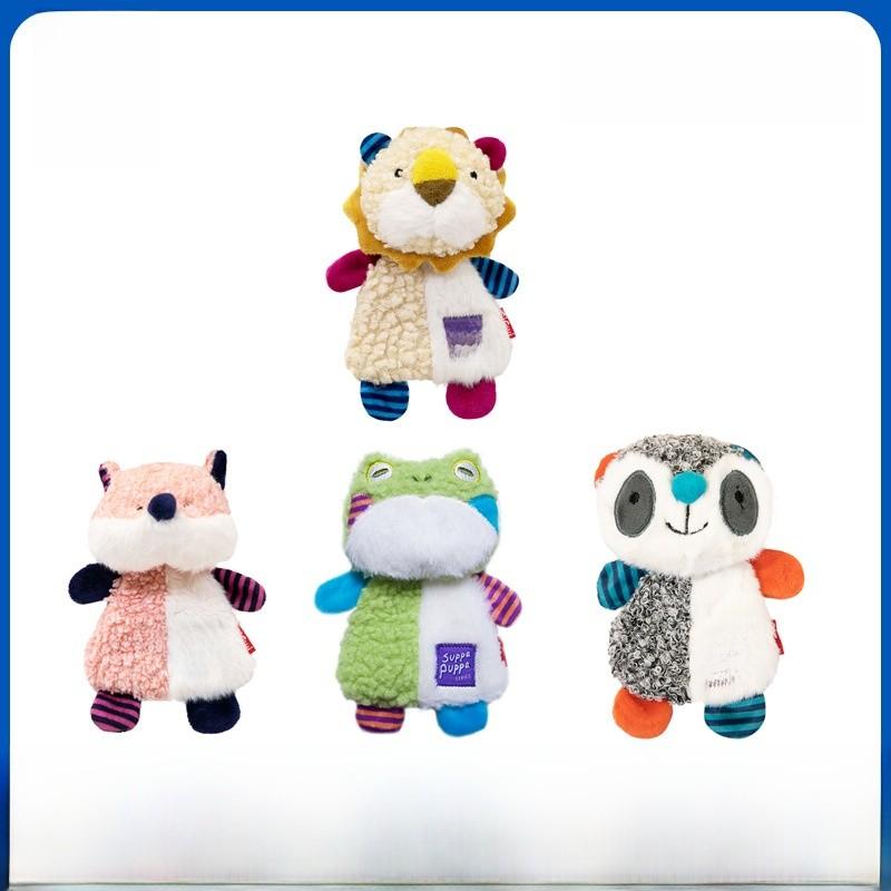 Plüsch-Kauspielzeug mit Knisterpapier Löwe für Hunde Zahnpflege und Spiel