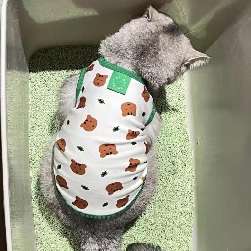 

Модный комбинезон для собаки с узором медведя, пижама для домашнего питомца, милый щенок, теплый, мягкий комбинезон для кошки, одежда для питомца, собаки чихуахуа 2XL
