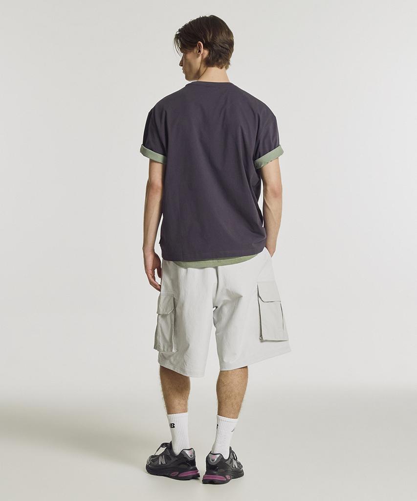Nyuballanseu Nbnvg31703 / Uni Trackster Knee-Length Cargo Shorts (L/Gray)