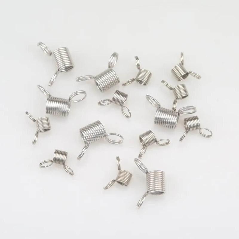 10 Pcs Bead Stop Stainless Steel Tension Spring Bead Wire Ends Jewelry Making Tools To Prevent Beads from Falling