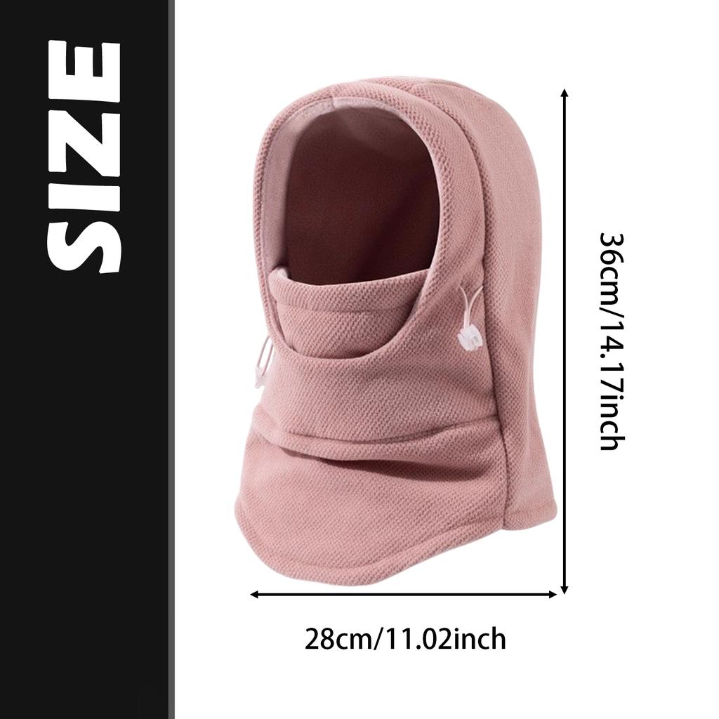 Balaclava Ski Mask Head Face Cover Scarf Soft Neck Warmer Hooded Cap Winter Windproof Hat for Outdoor Cycling Ski Snowboarding