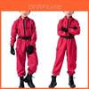 Squid Game Cosplay Red Jumpsuit With Polyester Fabric For Role Play And Halloween Costumes