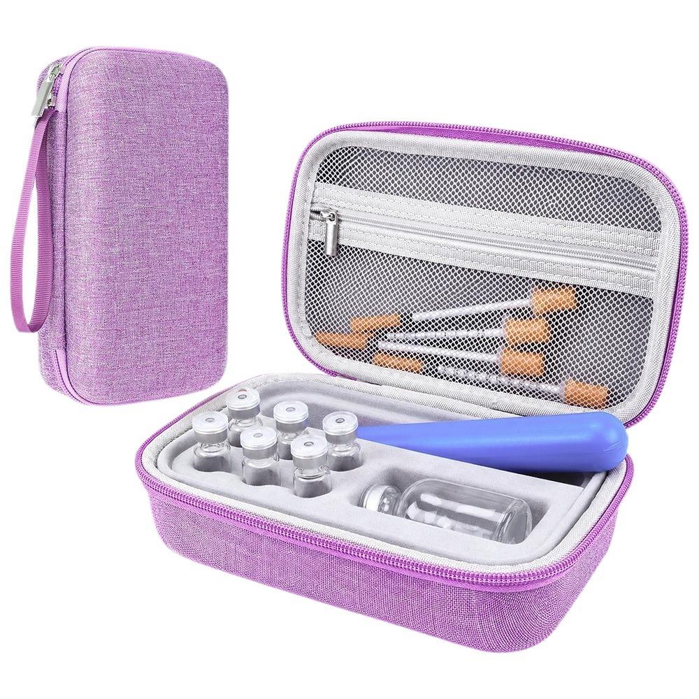 Groove Fixation Pill Storage Box Shockproof Essential Oil Case  Travel Case