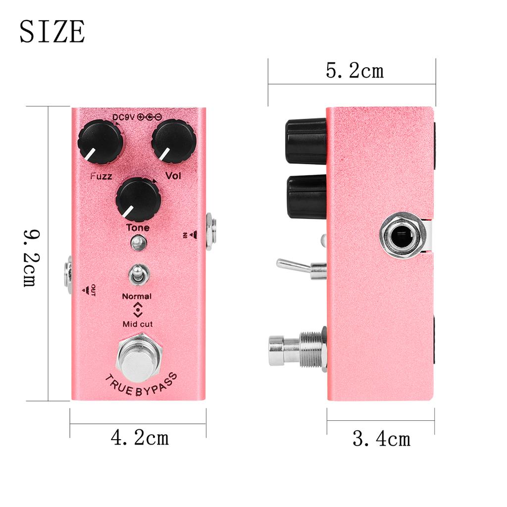 IRIN Classic Sound Fuzz Effect Pedal High Quality Aluminum Alloy Pedal Noise Reduction&Sound Effect Single Electric Guitar Parts