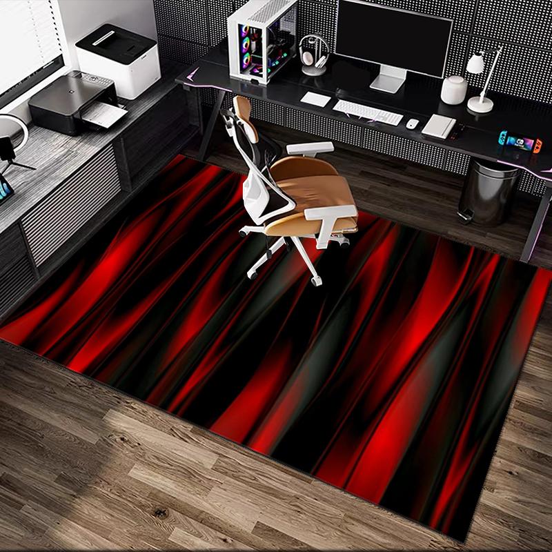 [Football Club Printed Carpet] Non-slip Office Rug, Cozy Area Carprt for Living Room Use, Soft Home Sofa Chair Mat