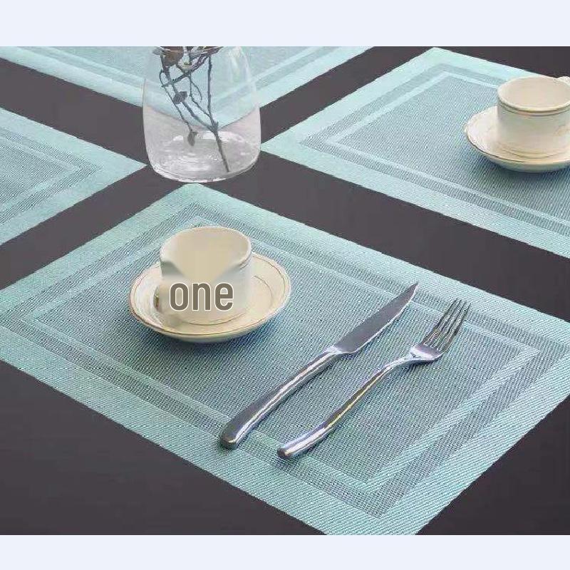 European-Style PVC Placemat - Heat-Resistant, Double-Frame Design for Western Food
