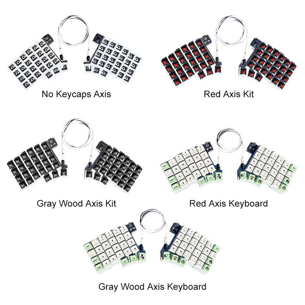 Silakka54 Split Keyboard Wired Hot Swap Support QMK/VIAL Keyboard Left And Right Handed Ergonomic RP2040zero Customized Keyboard