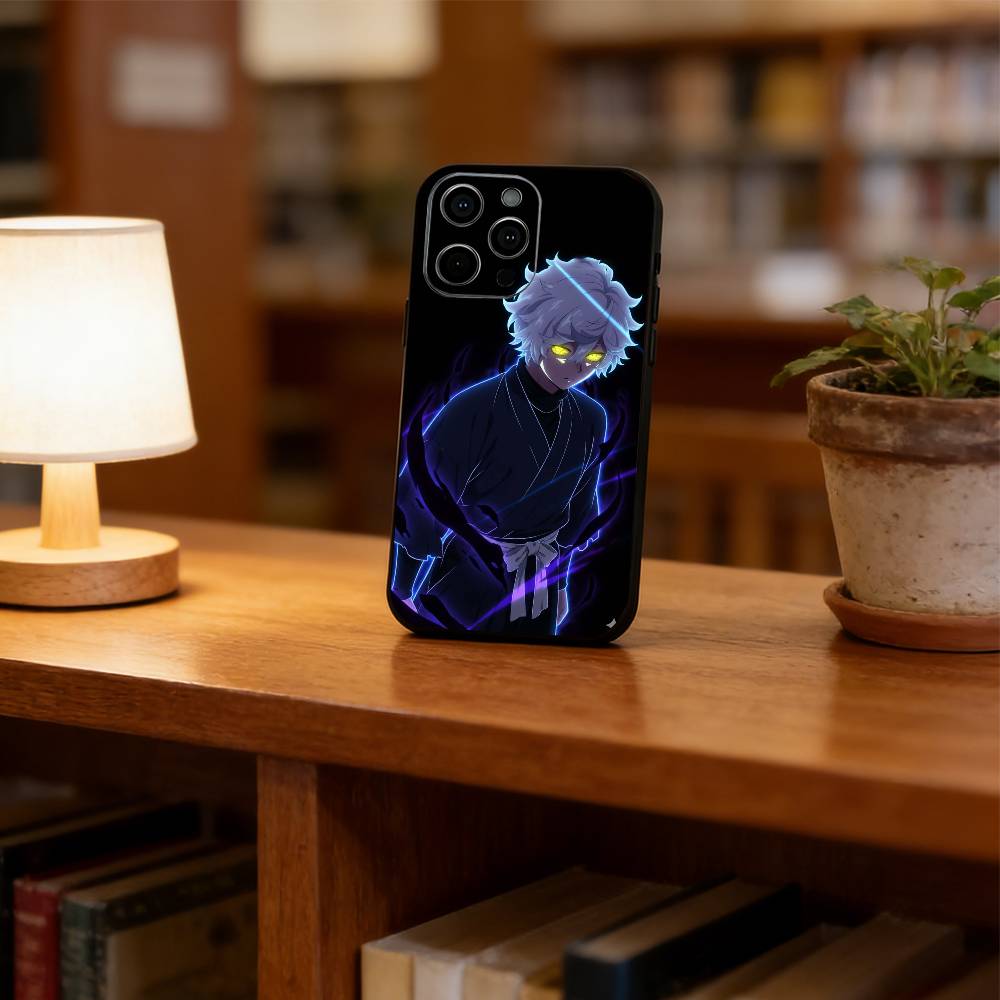 Gabimaru Phone Case For iPhone 17,16,15,14,13,12,11 Plus,Pro Max,XS,Soft Silicone Black Cover