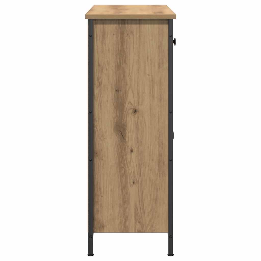 Vidaxl Szafka, Dąb Artisan, 70X30X80 Cm, Materiał Drewnopochodny