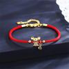 Rood Touw Armband Zodiac Ratten Armbanden Voor Vrouwen Verjaardag Gelukswens Sieraden Armband Meisje Nieuwjaar Kerstversiering Kerstcadeau