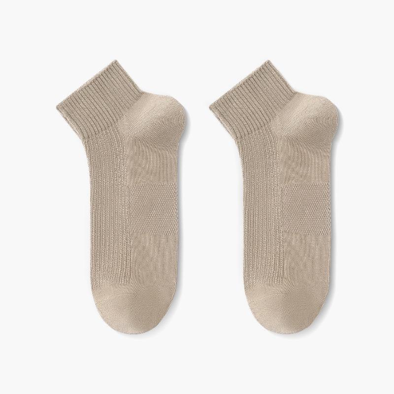 Men's Summer Thin Mesh Cotton Breathable Sweat Absorbing Deodorant Socks