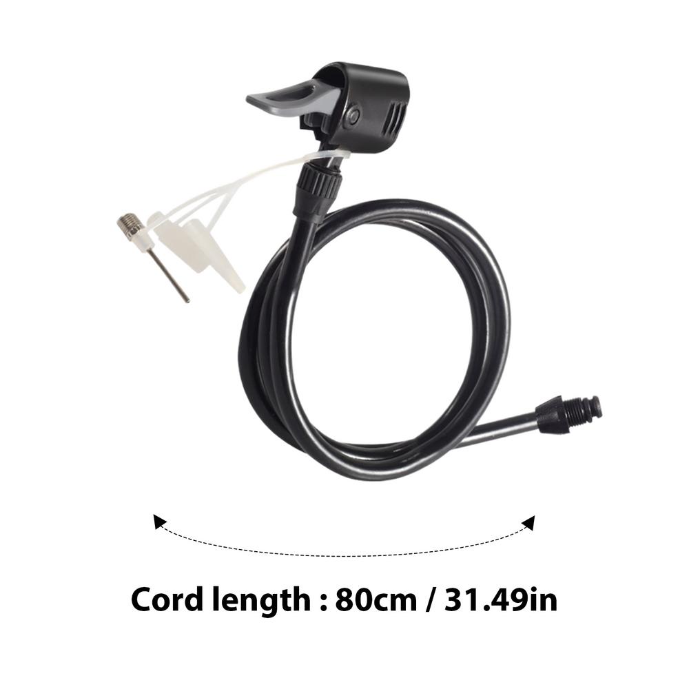 80/125cm Air Pump Extension Hose Extended Air Inflator Tube Air Pump Replacement Hose Leakproof Inflatable Mouth Hose Pump Tube