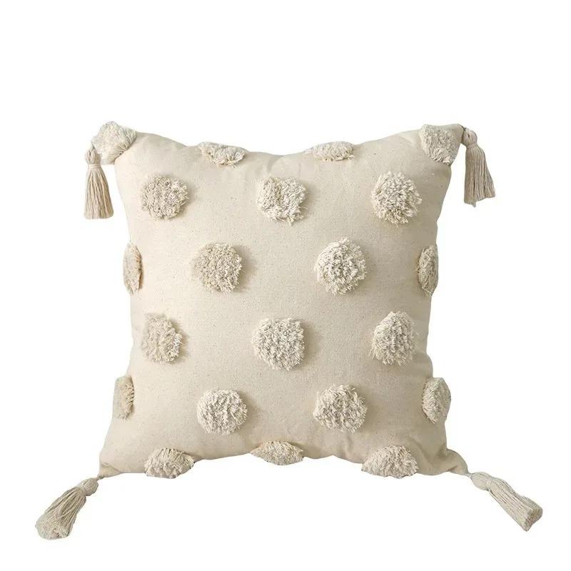 45x45CM Embroidered Floral Pillow Case Decor Home Light Luxury Sweet Pillow Cushion Cover Throw Square Funda Cogines De