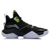 Li Ning Power 7 Cushioning Slip Resistant Abrasion Resistant High top Basketball Shoes Men's Black White ABPQ041-2